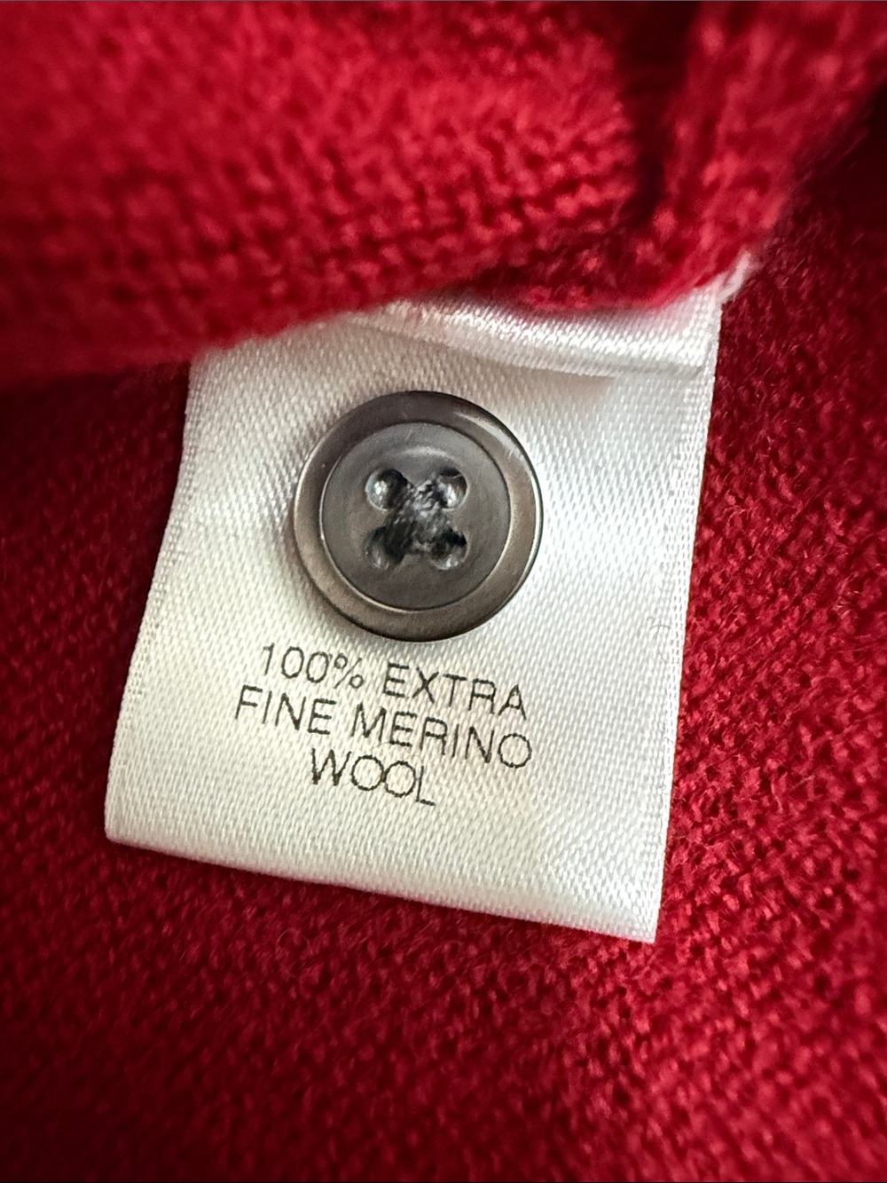 Turnbury Merino Wool Men's Burgundy Polo-Style Sweater - Picture 3 of 5